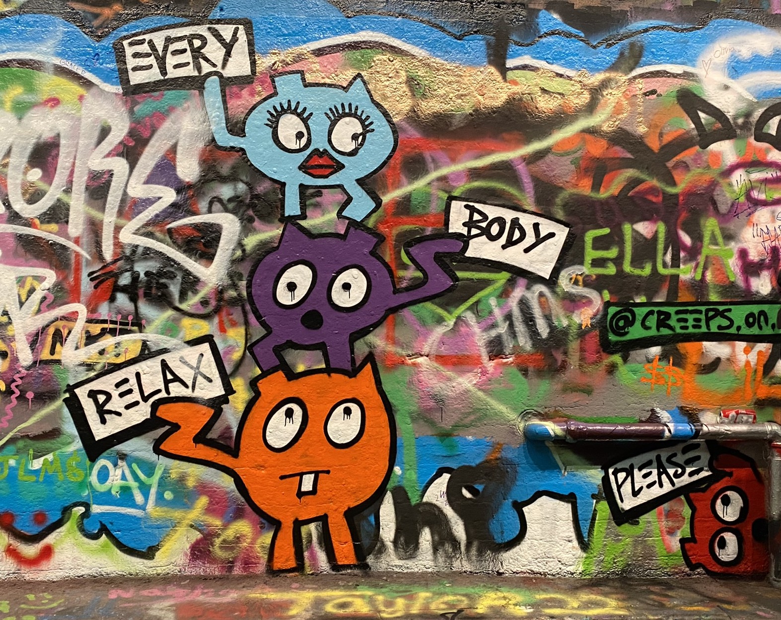 Photo of some positive graffiti found in London.