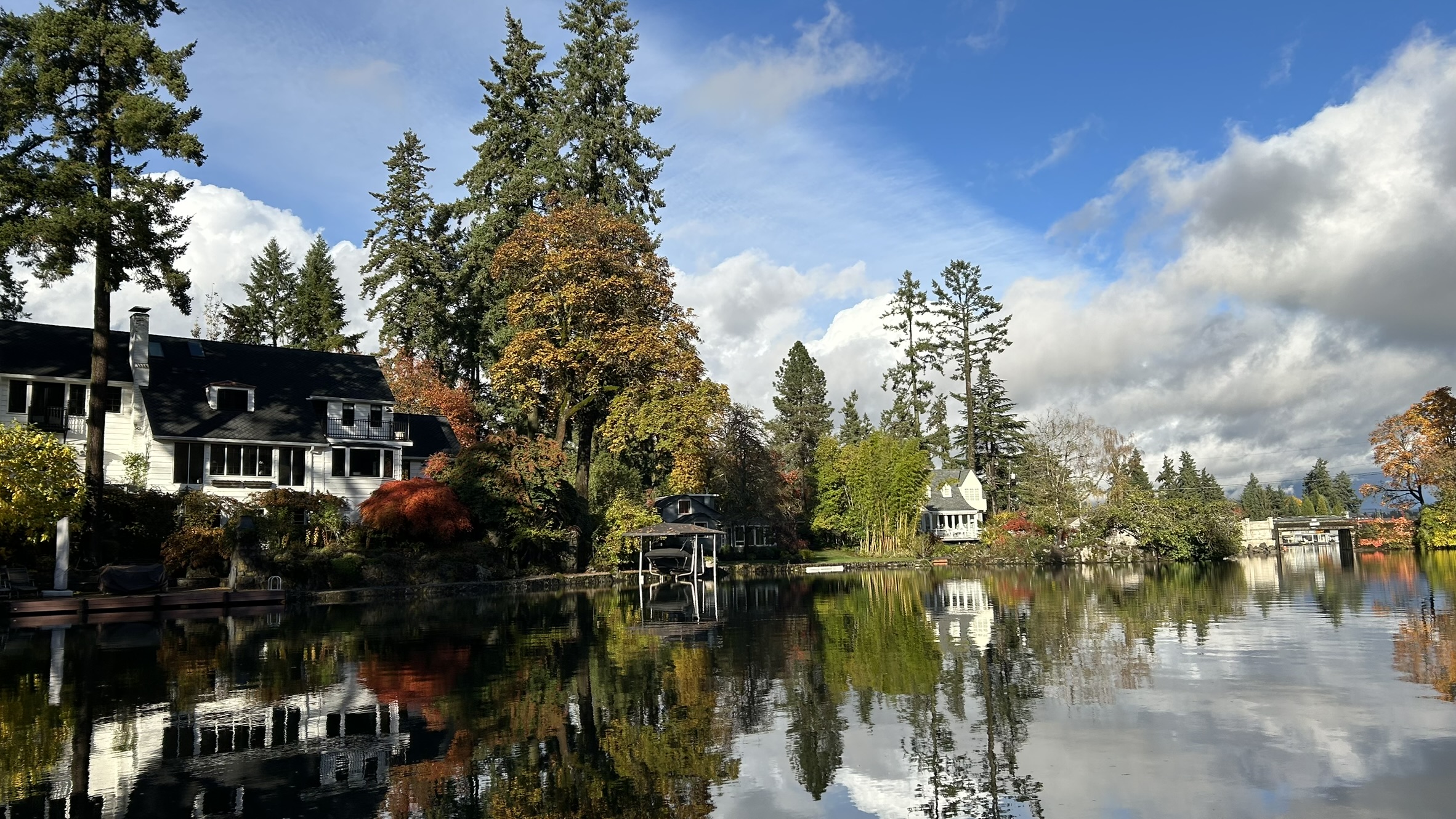 A picture taken on a lake in Oregon.